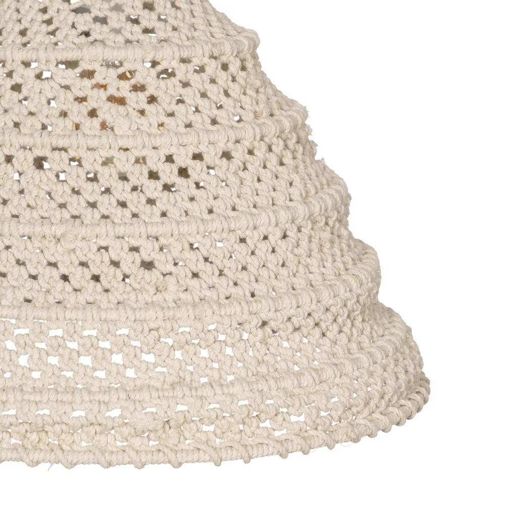 Lustră boemă bumbac alb|Iluminat decorativ delicat [1]