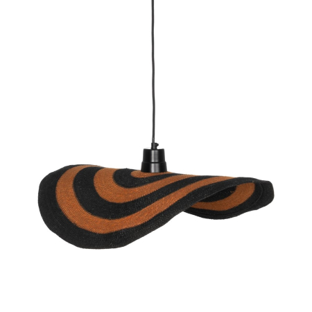 Iluminat in Stil Rustic - Lustră artistică portocaliu-negru|Iluminat decorativ vibrant