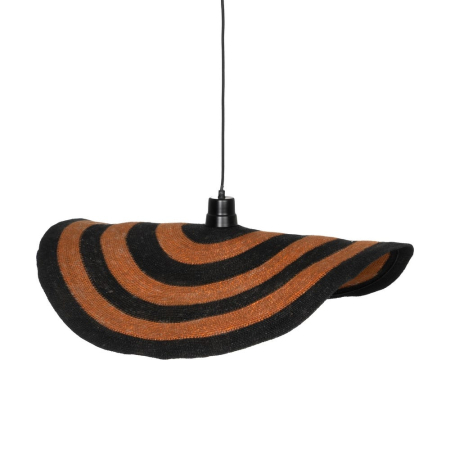 Iluminat in Stil Rustic - Lustră vibrantă portocaliu-negru|Iluminat modern spectaculos