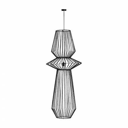 Lustra scandinava fier negru|Iluminat modern stil nordic