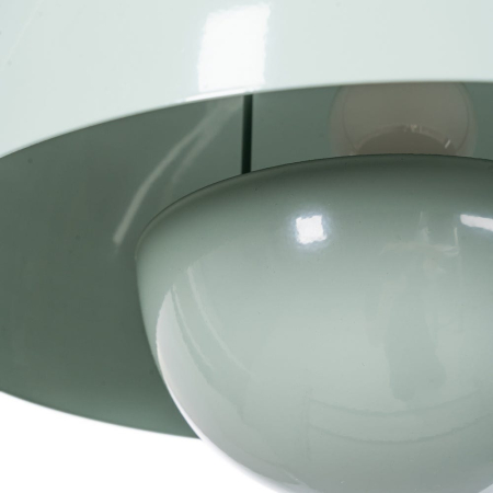 Lustra din metal verde deschis cu dom emisferic – reflector sferic [2]