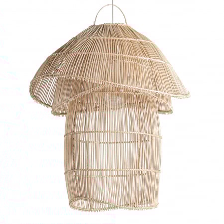 Stil de design - Lustra ratan boho|Corpuri iluminat naturale|Lustre artizanale XL