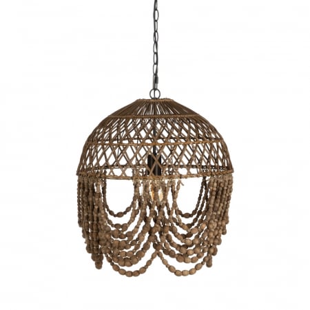 Lustre, Lampi suspendate - Lustra Decorativa Ratan CreativDeco - Iluminat Cald pentru Interioare