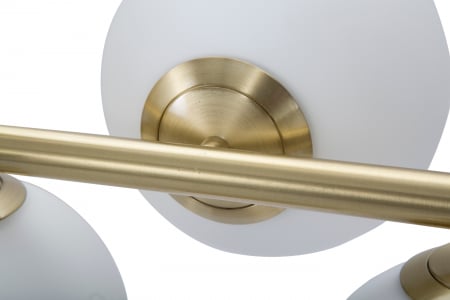 Lustra Glamy 7 lumini, auriu/alb, fier/sticla [3]