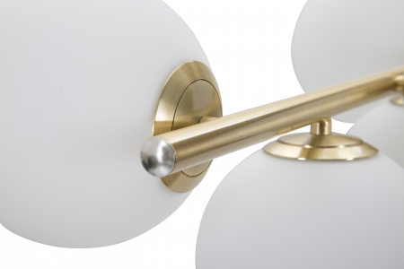 Lustra Glamy 7 lumini, auriu/alb, fier/sticla [4]