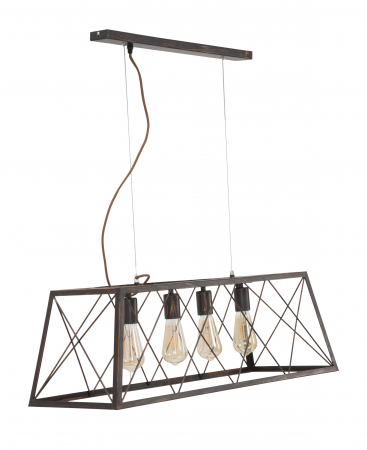 Candelabru industrial cu cusca de fier CreativDeco [3]