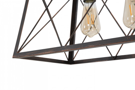 Candelabru industrial cu cusca de fier CreativDeco [4]