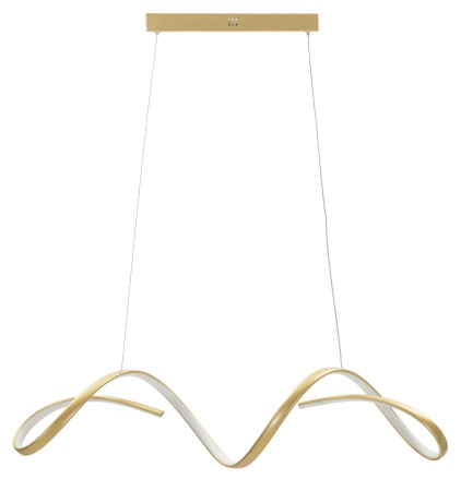 Lustre, Lampi suspendate - Lustră LED design geometric auriu lumină reglabilă