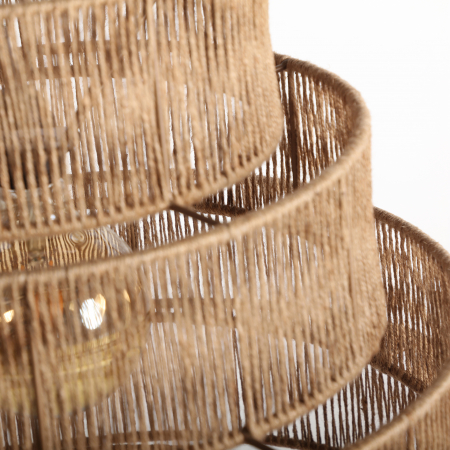 Lustra iuta boho vintage|Corpuri iluminat premium [2]