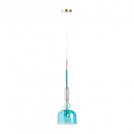 Lustra albastra art deco|Iluminat marin modern [1]
