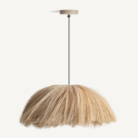 Lustre, Lampi suspendate - Lustră suspendată boho din iarbă marină naturală cu aspect artizanal