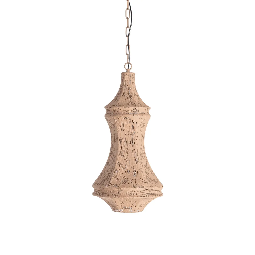 Boho - Lustră suspendată din metal culoarea nisipului cu design oriental