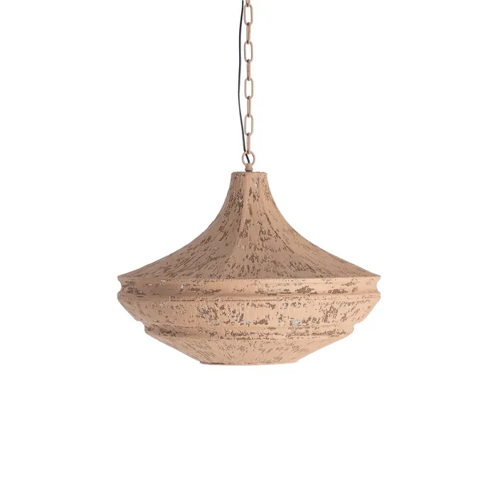 Boho - Lustră suspendată din metal culoarea nisipului cu formă orientală