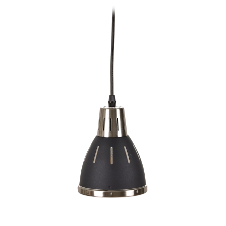 Corpuri de iluminat - Lustra suspendata din metal negru industrial