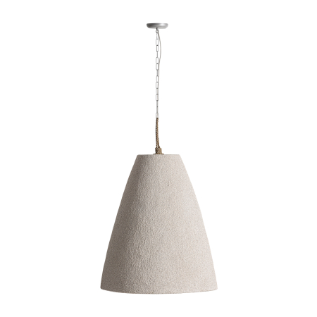 Lustre, Lampi suspendate - Lustră suspendată abajur conic lemn suar beige Narnai