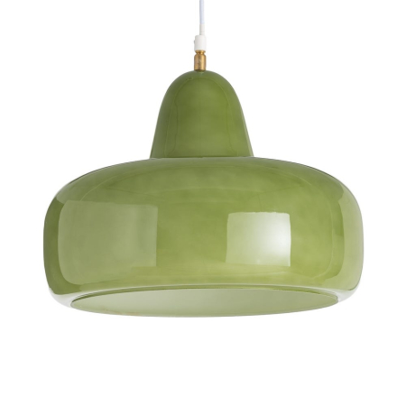 Colectia noua - Lustră suspendată verde retro mare