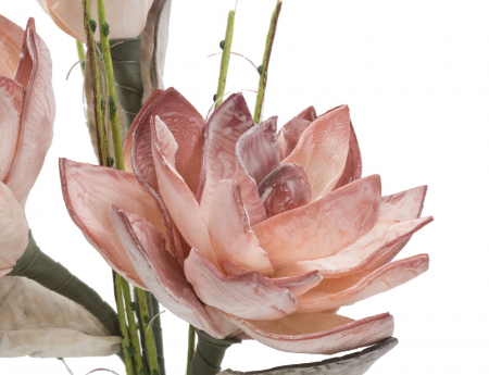 Magnolia artificiala portocalie CreativDeco - Flori de lux pentru decor elegant [2]