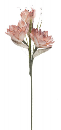 Obiecte decorative - Magnolia artificiala portocalie CreativDeco - Flori de lux pentru decor elegant