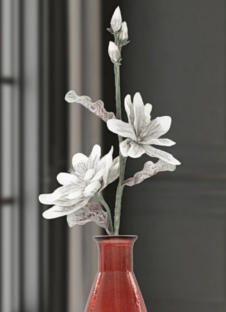 Magnolia gri cu boboci CreativDeco - Decoratiuni sofisticate pentru living [3]