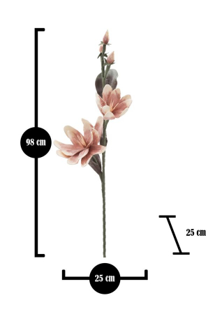 Magnolia portocalie cu boboci CreativDeco - Flori artificiale de calitate superioara [4]