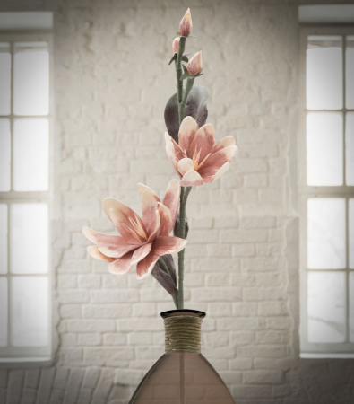 Magnolia portocalie cu boboci CreativDeco - Flori artificiale de calitate superioara [3]