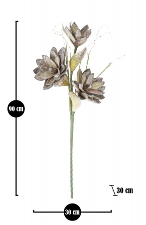 Magnolia verde artificiala CreativDeco - Plante decorative pentru interior modern [5]