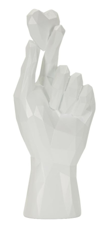 Statuete si Sculpturi - Mână decorativă minimalistă cu degete încrucișate
