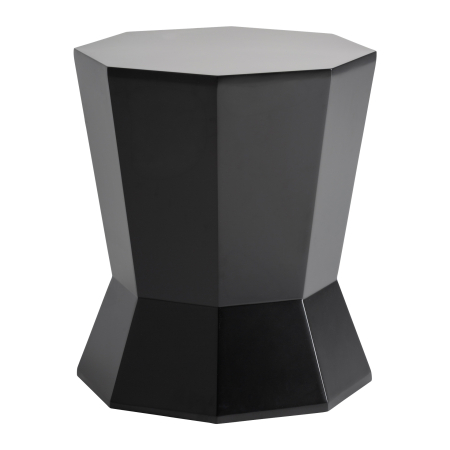 Mese - Masă auxiliară neagră fațetată 40 cm MDF