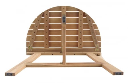 Masă Nina pliabilă perete – lemn acacia semicircular balcon [4]