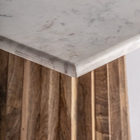 Masa bar Art Deco lemn marmura|Mese elegante bucatarie [2]