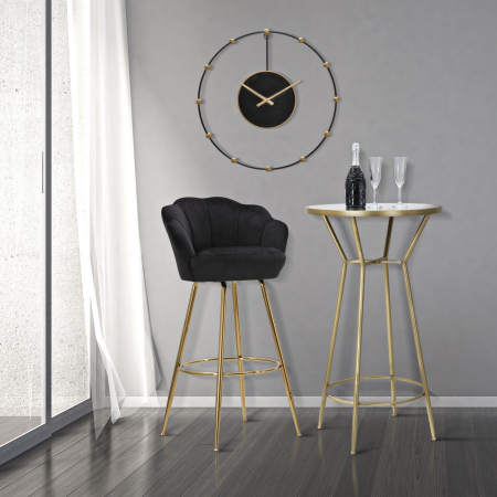 Masa bar rotunda blat oglinda aspect glamour CreativDeco [6]