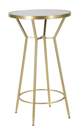 Mese Bar - Masa bar rotunda blat oglinda aspect glamour CreativDeco