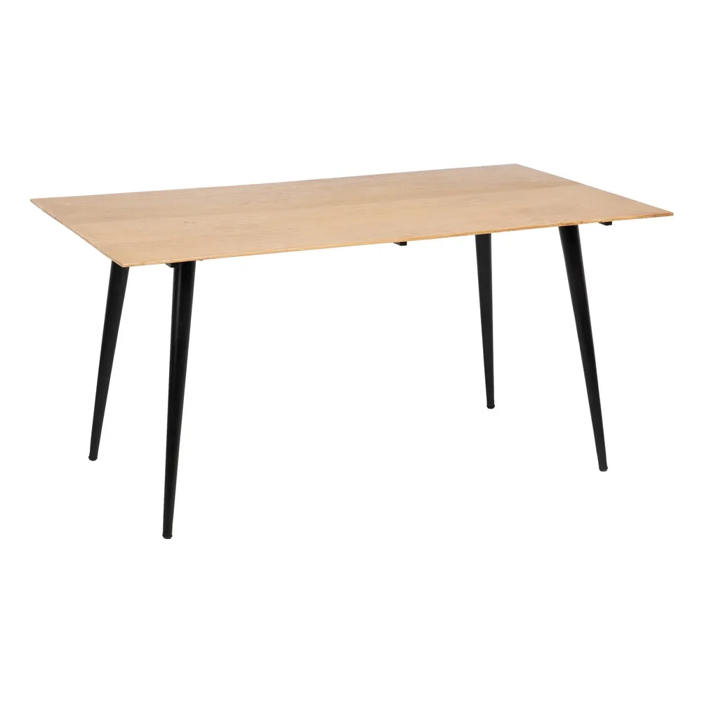 Mese Dining - Masa Bucatarie 6 Persoane Lemn Acacia Metal Negru - CreativDeco.ro