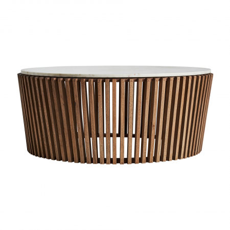Masute Cafea - Masa cafea Art Deco acacia marmura|Mese cafea luxoase