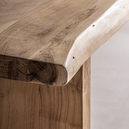 Masa cafea contemporana acacia maro deschis|Mese moderne naturale [2]