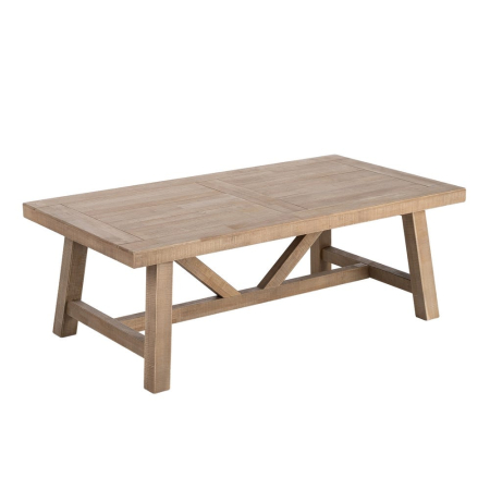 Masă de cafea din lemn de cauciuc natural stil clasic [1]