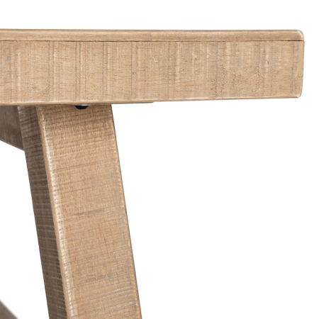 Masă de cafea din lemn de cauciuc natural stil clasic [3]