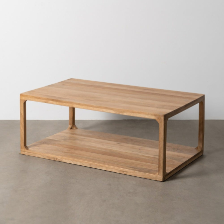 Masute Cafea - Masă de cafea din lemn de mango cu structură rectangulară natur