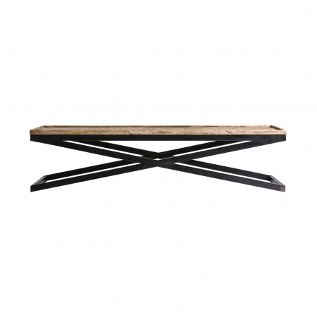Masa cafea industriala metal lemn|Mese living robuste [2]