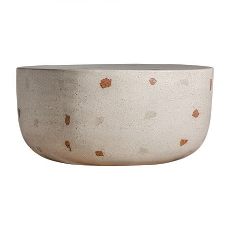 Contemporan - Masa cafea contemporana terrazzo alb|Mese cafea moderne