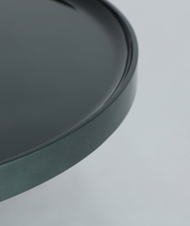 Masă cafea rotundă Aomori sticlă și MDF [2]