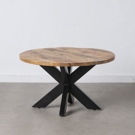 Masa Cafea Rotunda CreativDeco - Lemn Natural si Design Contemporan