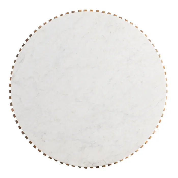 Masă cafea rotundă lemn de mango și marmură [10]