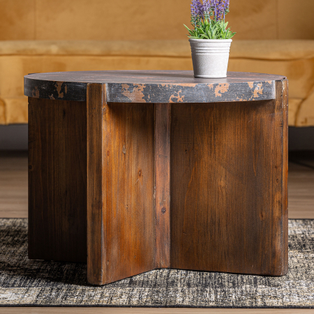 Masa cafea Coloniala rotunda | Mese living elegante [5]