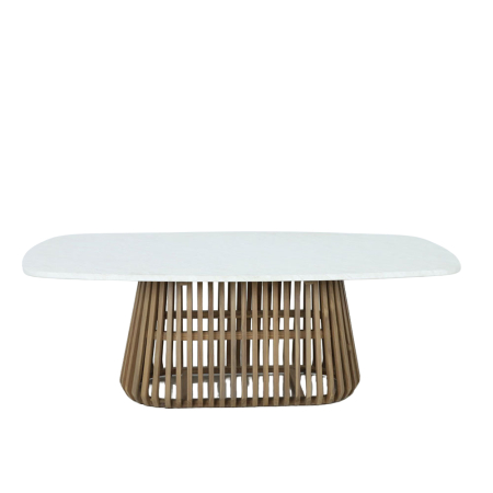 Mobilier - Masă de dining din ciment alb
