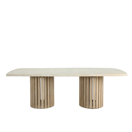 Mobilier - Masă de dining din ciment crem