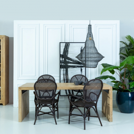 Masa dining lemn pin rustica natur [1]