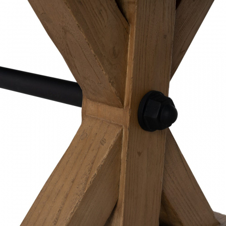 Masă dining stejar recuperat 240 cm – rustic industrial statement [5]