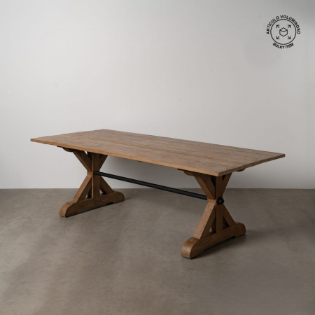 Mese Dining - Masă dining stejar recuperat 240 cm – rustic industrial statement