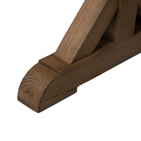 Masă dining stejar 300 cm cu bară metalică – rustic industrial statement [8]